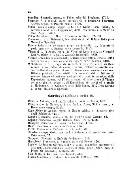 Guida del commercio e dell'industria di Venezia