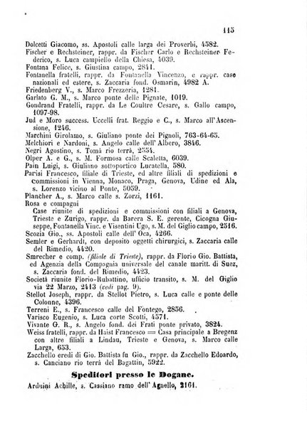 Guida del commercio e dell'industria di Venezia