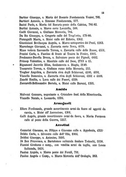 Guida del commercio e dell'industria di Venezia