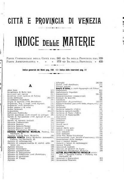 Guida del commercio e dell'industria di Venezia