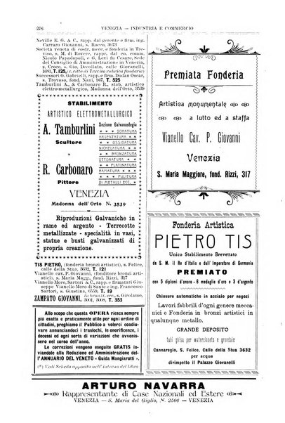 Guida del commercio e dell'industria di Venezia