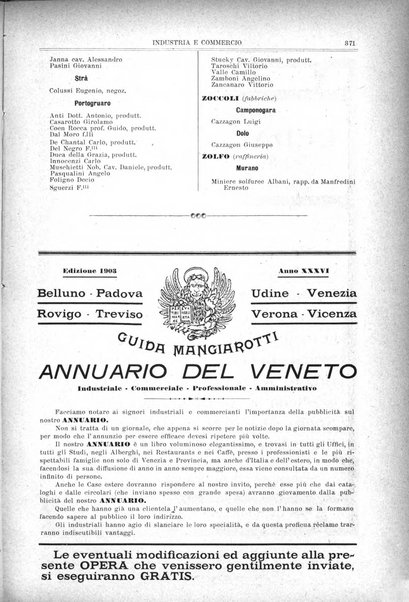 Guida del commercio e dell'industria di Venezia