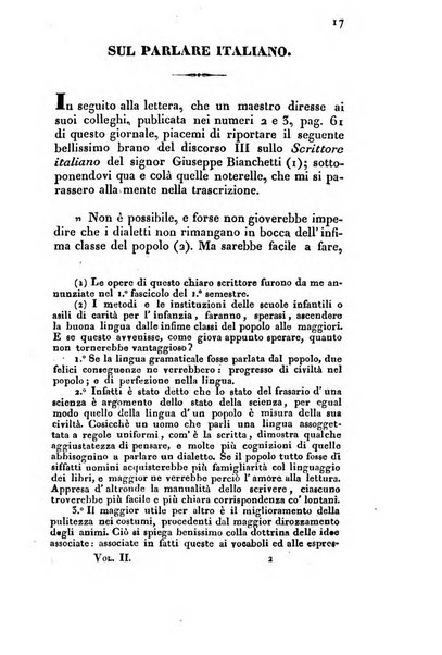 L'istitutore elementare giornale dedicato ai maestri ed ai padri di famiglia