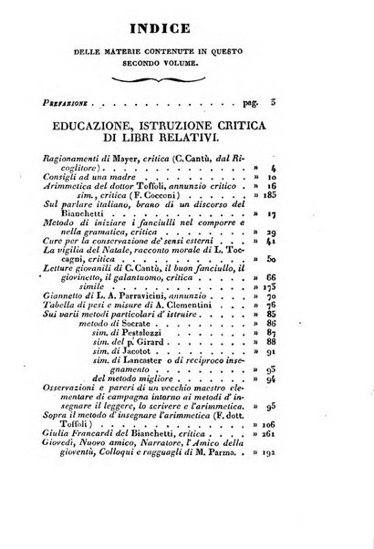 L'istitutore elementare giornale dedicato ai maestri ed ai padri di famiglia