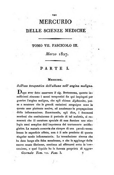 Mercurio delle scienze mediche