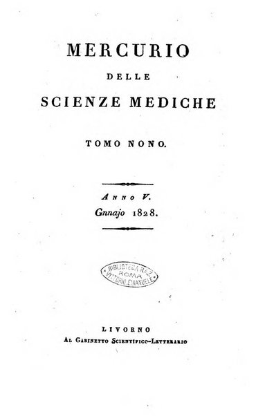 Mercurio delle scienze mediche