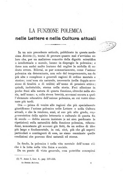 La rivista moderna di cultura