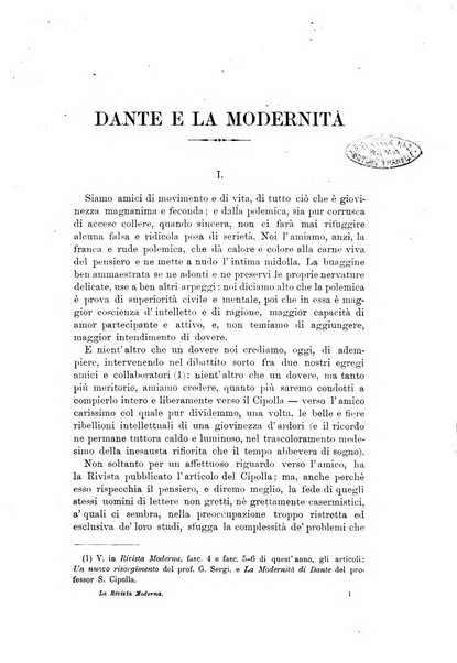 La rivista moderna di cultura