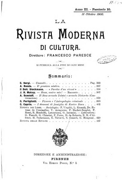 La rivista moderna di cultura