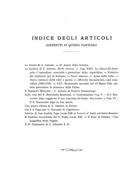 Il santo di Padova rivista religiosa e scientifica