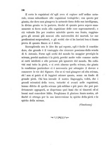 Il santo di Padova rivista religiosa e scientifica