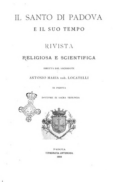 Il santo di Padova rivista religiosa e scientifica