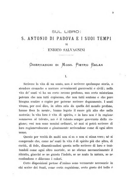 Il santo di Padova rivista religiosa e scientifica