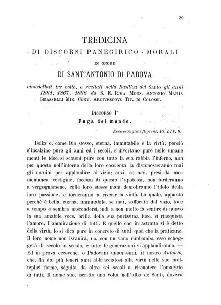 Il santo di Padova rivista religiosa e scientifica