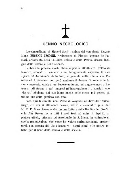 Il santo di Padova rivista religiosa e scientifica