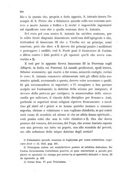 Il santo di Padova rivista religiosa e scientifica