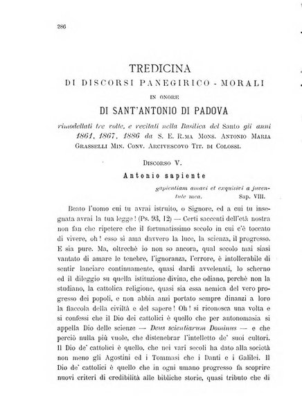 Il santo di Padova rivista religiosa e scientifica