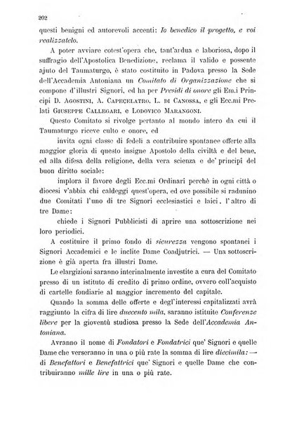 Il santo di Padova rivista religiosa e scientifica