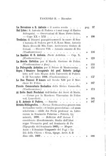 Il santo di Padova rivista religiosa e scientifica