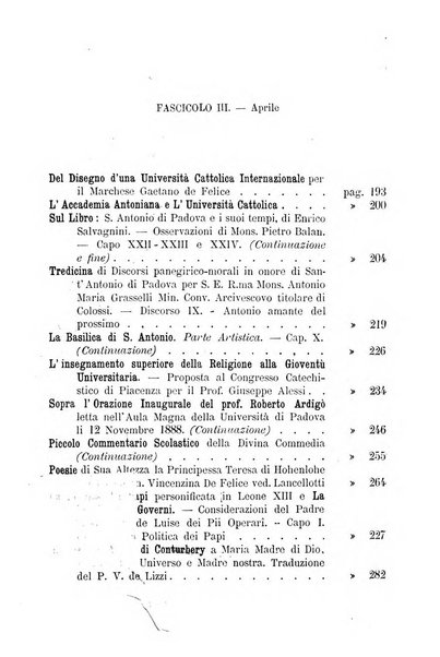 Il santo di Padova rivista religiosa e scientifica