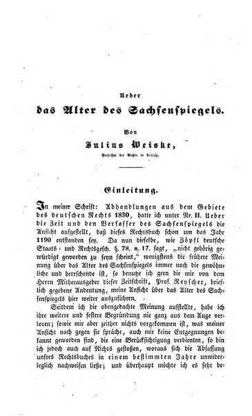 Zeitschrift fur deutsches Recht und deutsche Rechtswissenschaft