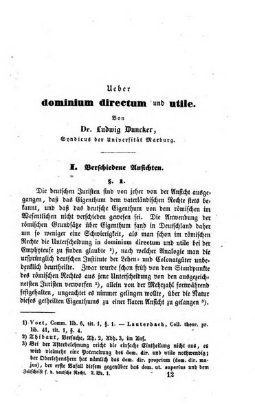 Zeitschrift fur deutsches Recht und deutsche Rechtswissenschaft