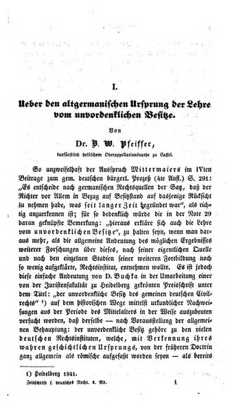 Zeitschrift fur deutsches Recht und deutsche Rechtswissenschaft