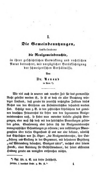 Zeitschrift fur deutsches Recht und deutsche Rechtswissenschaft