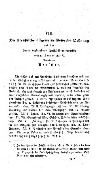 Zeitschrift fur deutsches Recht und deutsche Rechtswissenschaft