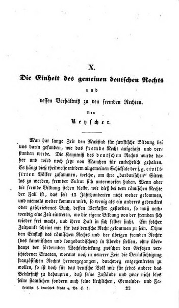 Zeitschrift fur deutsches Recht und deutsche Rechtswissenschaft