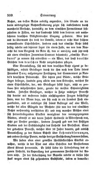 Zeitschrift fur deutsches Recht und deutsche Rechtswissenschaft