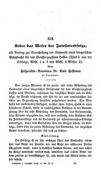 Zeitschrift fur deutsches Recht und deutsche Rechtswissenschaft