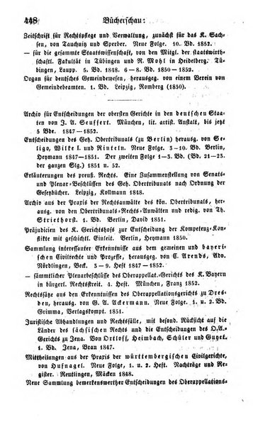 Zeitschrift fur deutsches Recht und deutsche Rechtswissenschaft