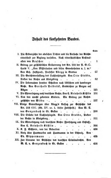 Zeitschrift fur deutsches Recht und deutsche Rechtswissenschaft