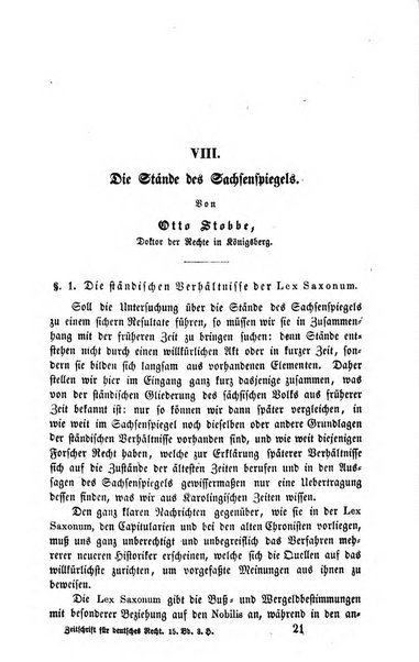 Zeitschrift fur deutsches Recht und deutsche Rechtswissenschaft