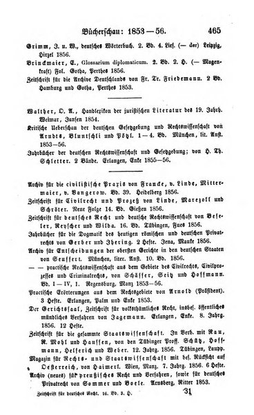 Zeitschrift fur deutsches Recht und deutsche Rechtswissenschaft