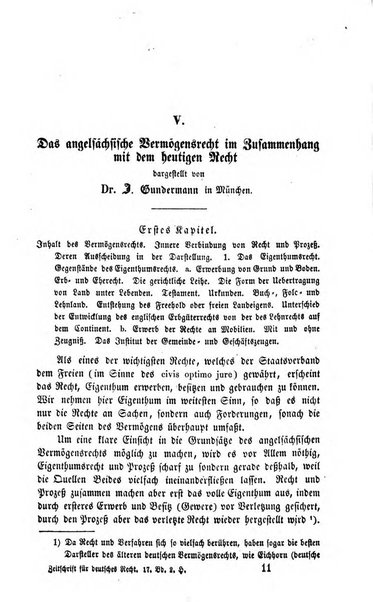 Zeitschrift fur deutsches Recht und deutsche Rechtswissenschaft