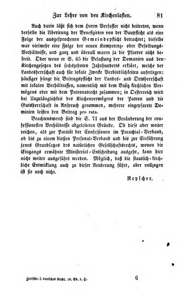 Zeitschrift fur deutsches Recht und deutsche Rechtswissenschaft