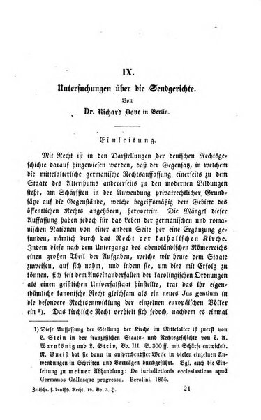 Zeitschrift fur deutsches Recht und deutsche Rechtswissenschaft