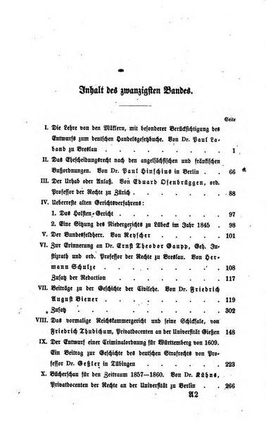 Zeitschrift fur deutsches Recht und deutsche Rechtswissenschaft