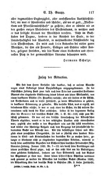 Zeitschrift fur deutsches Recht und deutsche Rechtswissenschaft