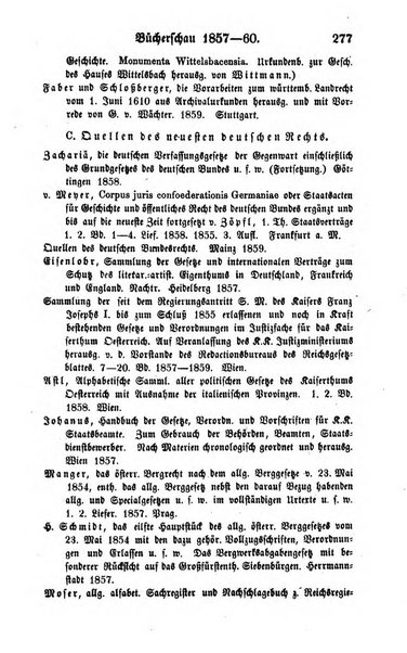 Zeitschrift fur deutsches Recht und deutsche Rechtswissenschaft