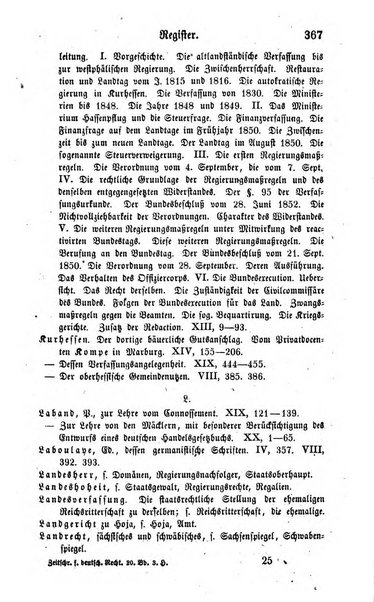 Zeitschrift fur deutsches Recht und deutsche Rechtswissenschaft