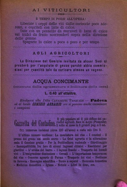 Il raccoglitore giornale agrario padovano