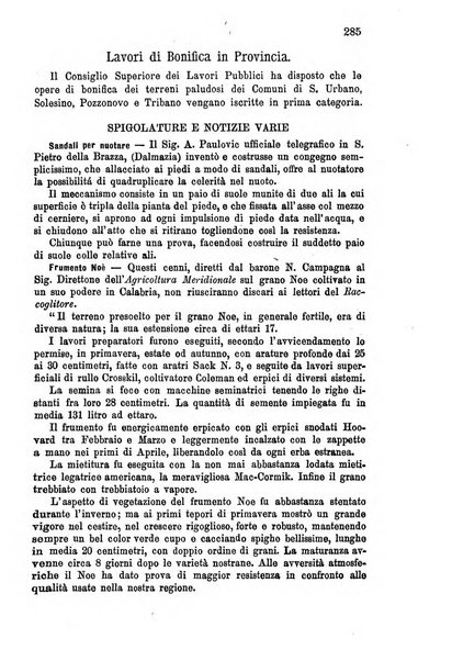 Il raccoglitore giornale agrario padovano