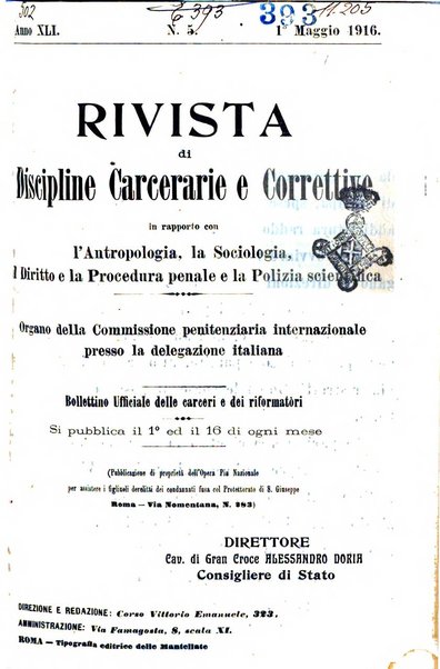 Rivista di discipline carcerarie e correttive