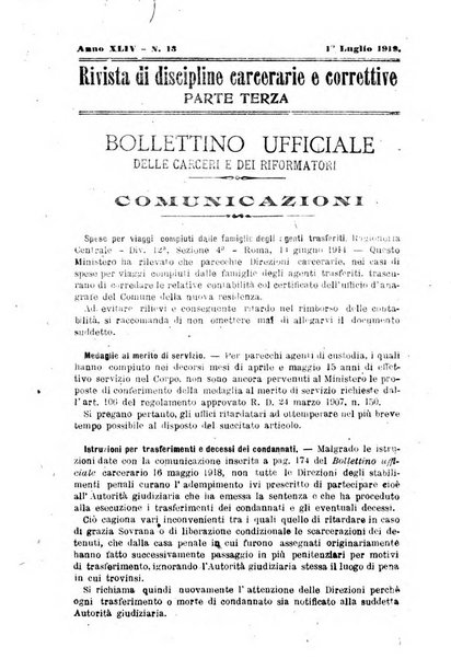 Rivista di discipline carcerarie e correttive