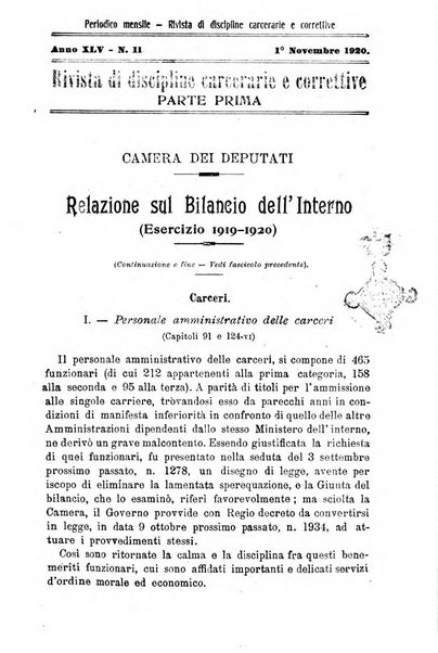 Rivista di discipline carcerarie e correttive