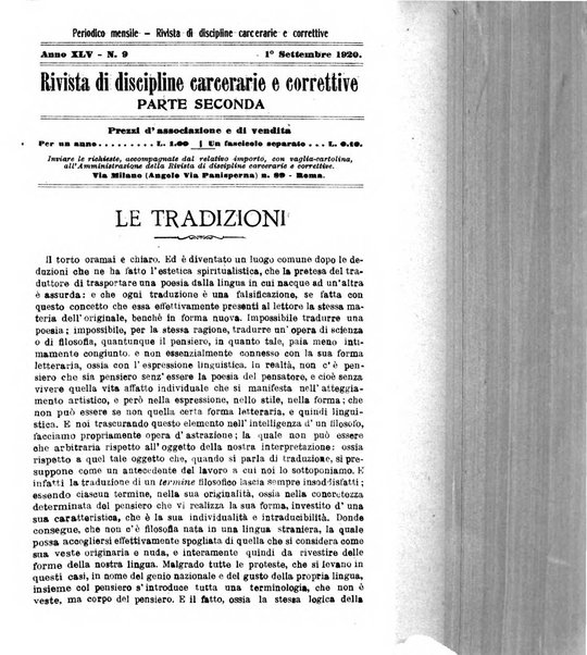 Rivista di discipline carcerarie e correttive