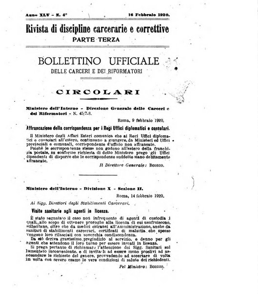 Rivista di discipline carcerarie e correttive